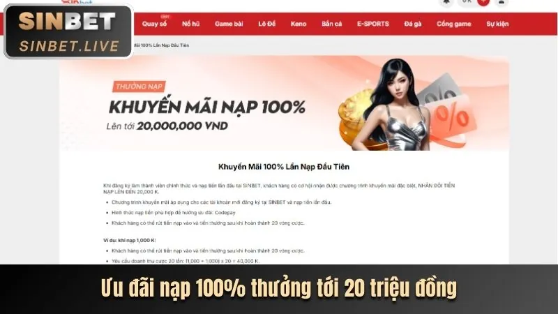 Ưu đãi nạp tiền hàng ngày và hoàn trả